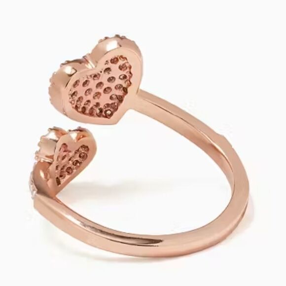 Yours Truly Pave Heart Ring rose gold - Picture 3 of 3